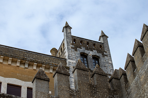 Almodovar castle (Castillo de Almodóvar del Río), a castle of Muslim origin  in Almodovar del Rio, Spain on February 12, 2023