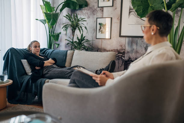istock A moment of vulnerability during a therapy session. 2041424086