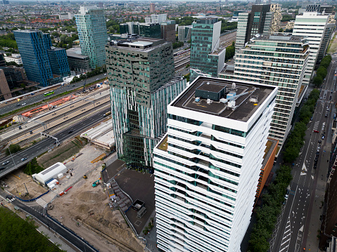 Financial center in the south of Amsterdam, The Netherlands