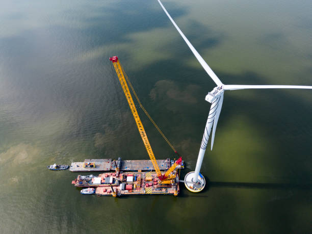 istock Construction of an offshore windpark 2041502857