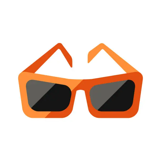 Vector illustration of Vector seasonal sunglasses in flat syle