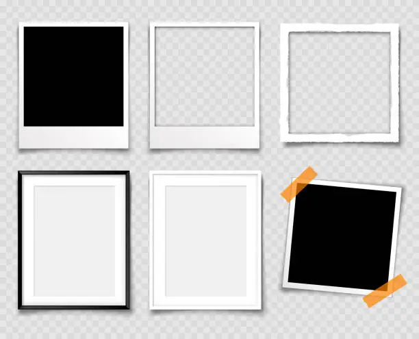 Vector illustration of picture template set