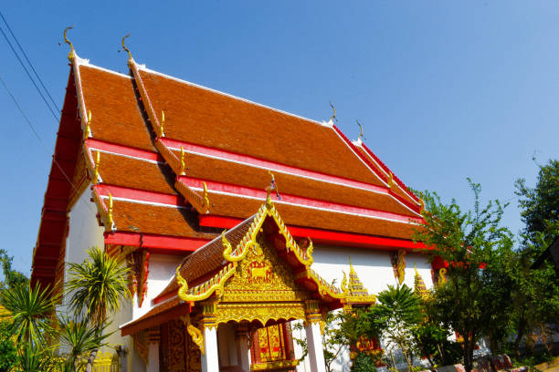 istock Wat Phra Ruang, Ubosot, Side Entrance, Mueang Phrae District, Thailand 2041675023