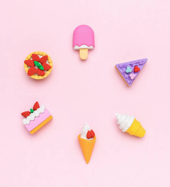 istock A set of sweets on a pink background. 2041767716