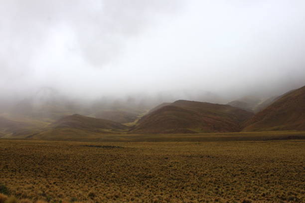 Rural landscape and mountains