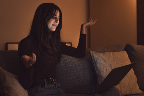 istock Unhappy young female worker look at laptop screen shocked by gadget breakdown or operational problems at late night. Frustrated woman confused surprised by unexpected error on computer device. 2041832362