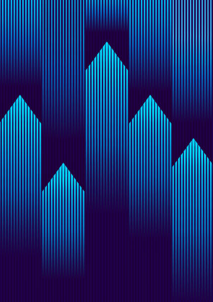 illustrazioni stock, clip art, cartoni animati e icone di tendenza di vertical arrow symbols, abstract background - attività che richiedono movimento