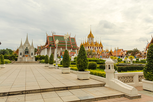 Wat Ratchanatdaram Woravihara Loha Prasat is a buddhist temple located at the intersection between Ratchadamnoen Klang and Maha Chai Road, in Phra Nakhon district, Bangkok Thailand.