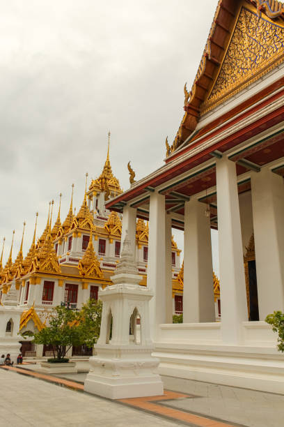 istock Beautiful sky and Wat Ratchanatdaram Temple in Bangkok, Thailand 2041859213