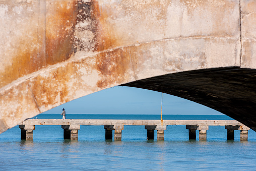 The longest pier in the world, in Progreso Yucatan