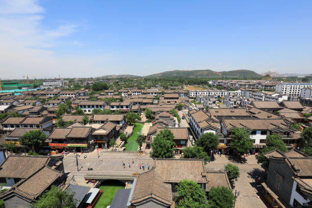 istock Chinese traditional ancient city, architectural scenery, North China 2041920659