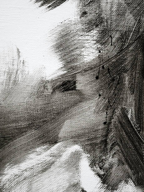 istock Abstract ink painting on canvas background. 2041939785