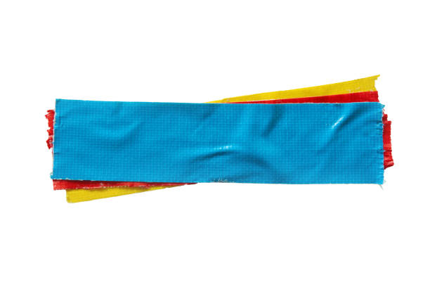 istock Layered blue, red and yellow cloth tapes 2041942912