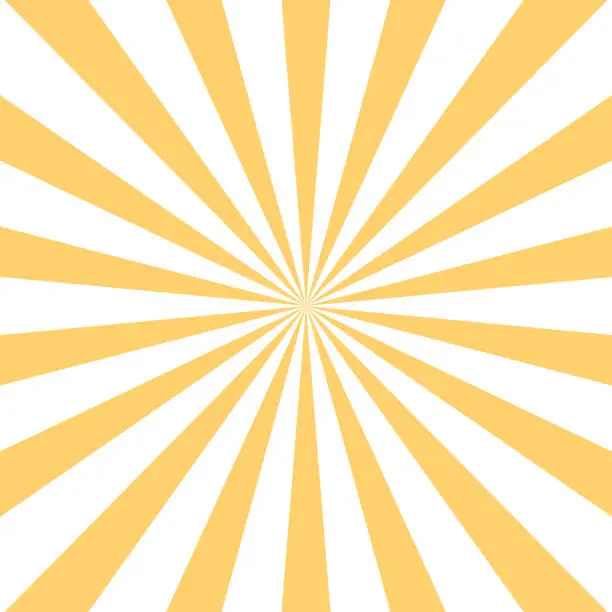 Vector illustration of Yellow sun rays vector background