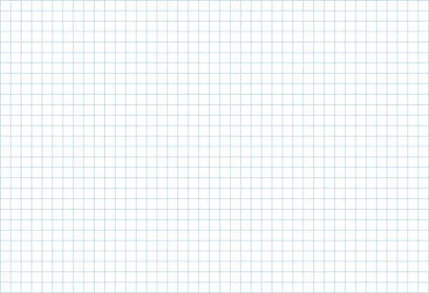 Vector illustration of Blue grid paper background, notebook paper