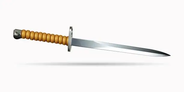 Vector illustration of Knife-dagger