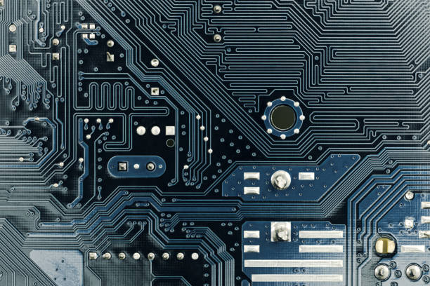 istock back side of computer mother board. circuit board connections. high-detailed background. 2042050016