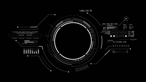 istock Black background, white circle, rim, automotive wheel system 2042084166