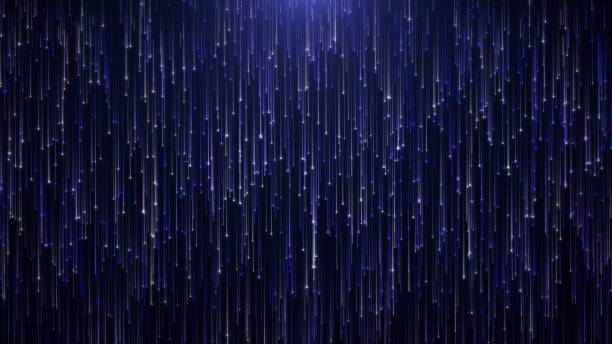 istock Electric blue background with cascading stars a celestial scene 2042085037