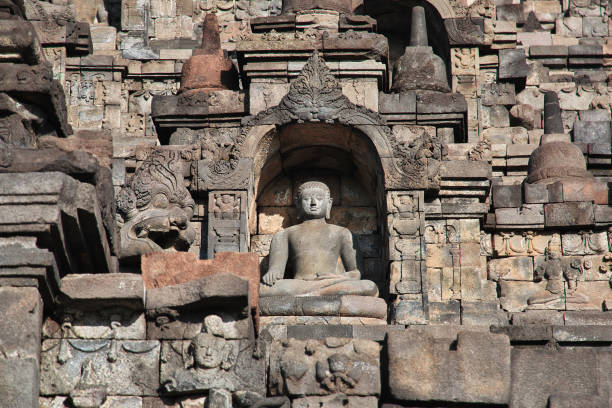 Borobudur, the great Buddhist temple in Indonesia