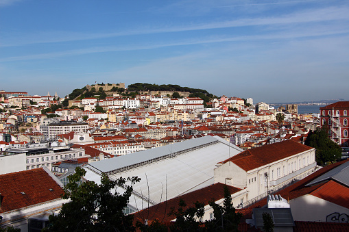Lisbon, Portugal - 10 May 2015: The view of Lisbon city, Portugal