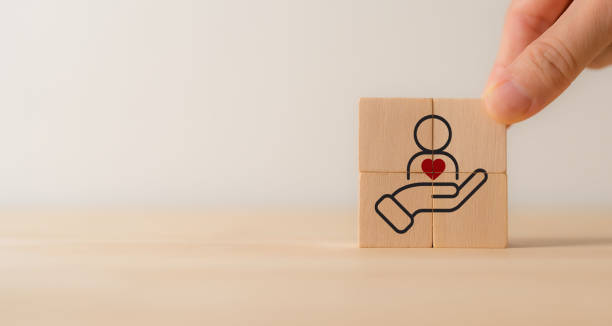 istock Build customer loyalty and retention concept. Developing strategies to create relationships with customers and build trust. By understanding customer needs and providing values. 2042109143
