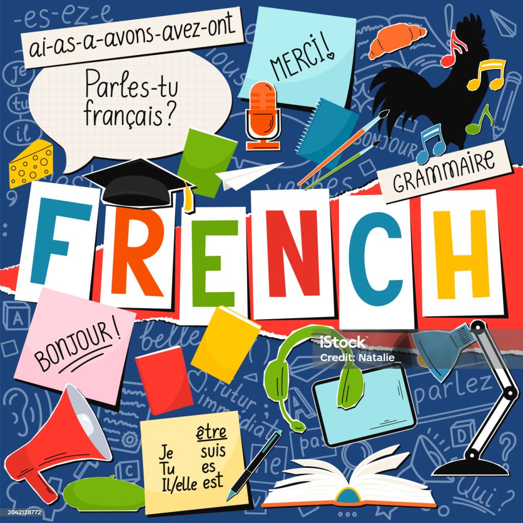 French Picture Examples French Stock Illustration - Download Image Now - Learning, Classroom ...
