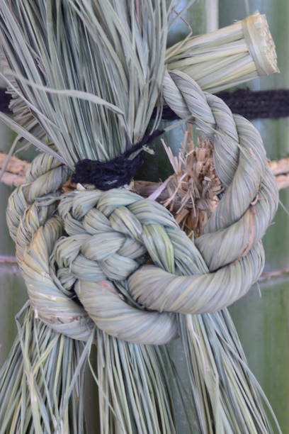 Shimenawa decorations as lucky charms during the year-end and New Year holidays in Tokyo, Japan