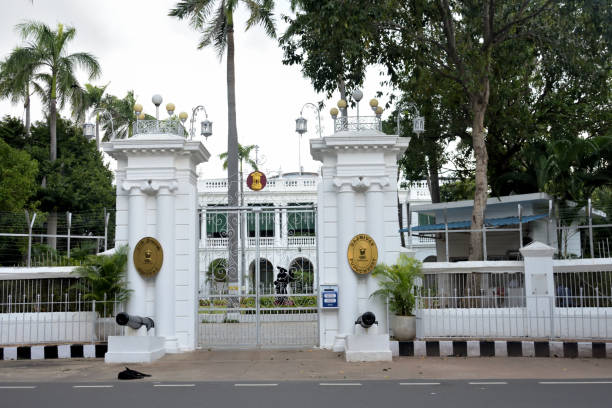 istock White building of officials in India. 2042228194