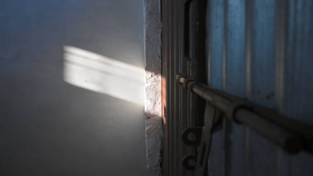 istock Shadows on the wall in bright day light. 2042231359