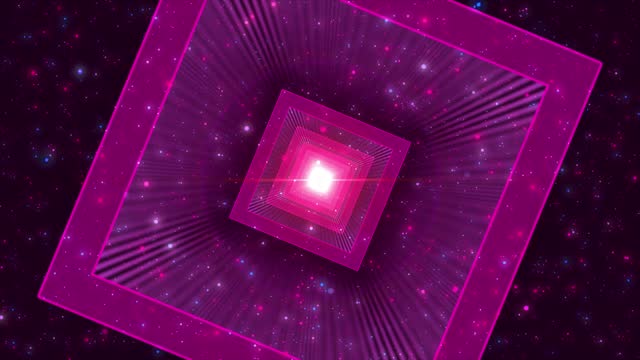 4K Glowing Square Lights Explosion. Square Particles Spotlight With Neon Colored Led, Alpha Channel Transparent (Prores 4444 Alpha), Composite Video, Drag and Drop on your Footage, Abstract Seamless Looped.