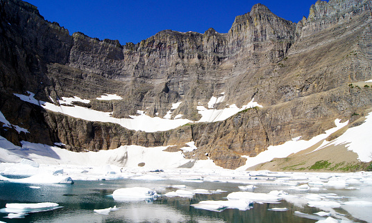 Glacier National Park, Iceberg Lake, Montana - United States