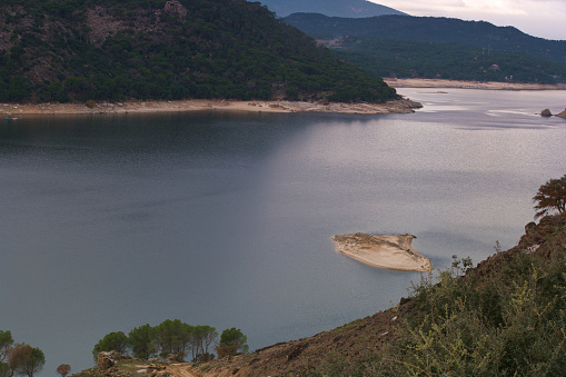 mountain landscape near Madrid in Pelayos de la Presa