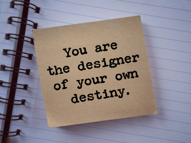 You Are The Designer Of You Own Destiny. Blurred styled background.