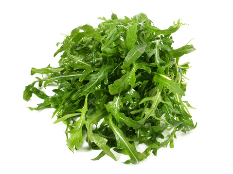 Rucola Salad on White - Isolated