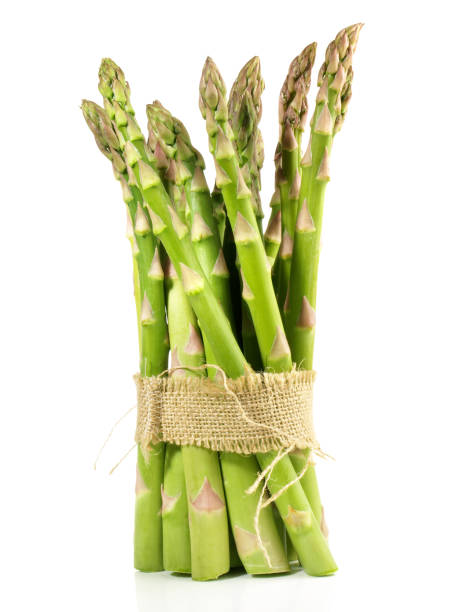 istock Green Asparagus on white Background - Isolated 2042359807