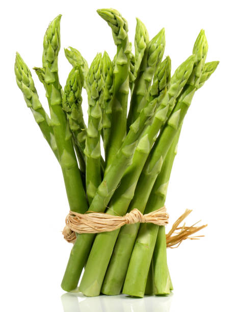 istock Green Asparagus on white Background - Isolated 2042359875