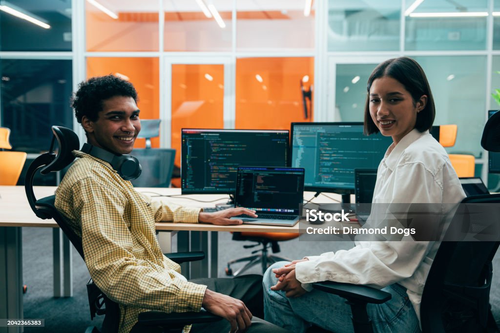 Young Programmers Working On A New Project For A Start Up Business ...