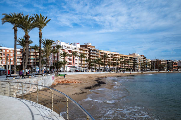 istock Sunny beach against a blue sky in Torrevieja, Spain 2042403741