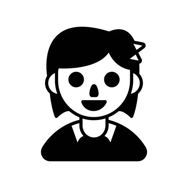 Vector illustration of Short Hair icon in vector. Logotype