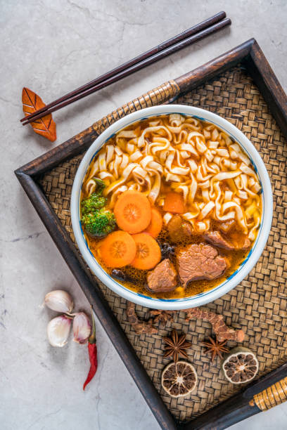 istock Braised Beef noodle soup in a tray 2042493820