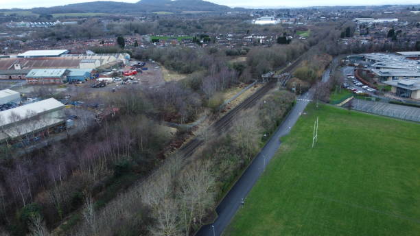 istock Modern UK Secondary School from the skies 2042517482