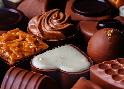 assortment of different chocolates