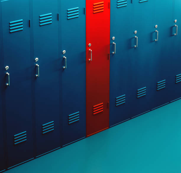 istock The Red Locker as a Metaphor for Personal Choice and Difference 2042623711