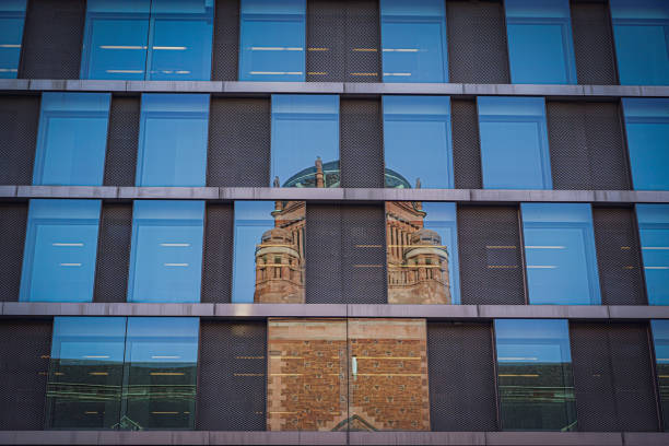 Windows of business building. Building abstract.  Building background.
