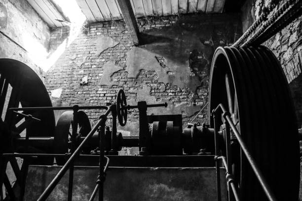 istock abandoned industrial wheel in an engine room 2042632294