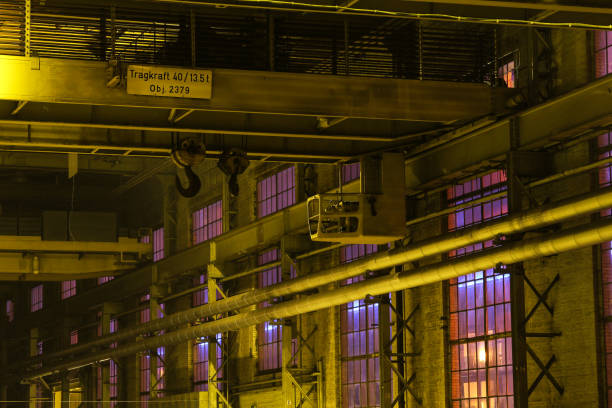 inside picture of an abandoned industry complex