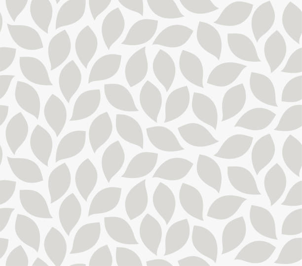 wektor liść bezszwowy wzór. geometryczny wzór liści roślin. - elementy z pętlą stock illustrations