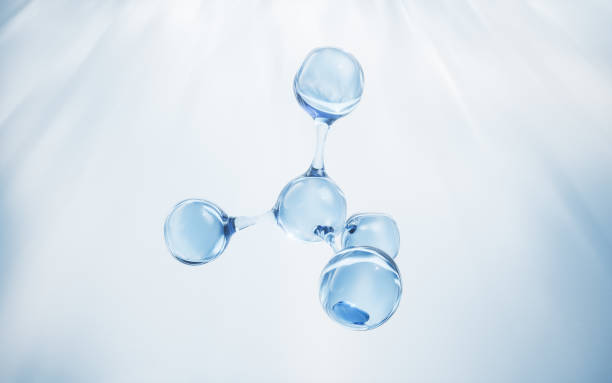 istock Molecule with biology and chemical concept, 3d rendering. 2042714558