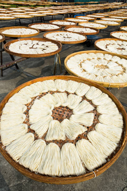 istock Handmade noodles drying outdoors 2042719833